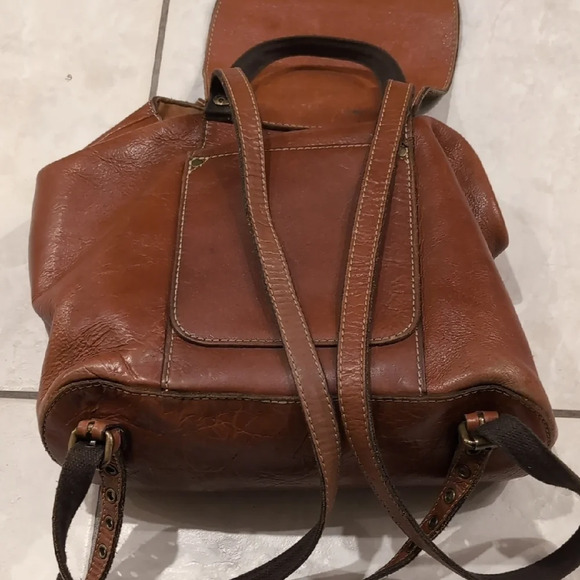 Patricia Nash High Quality Brown Leather Backpack - Picture 8 of 8